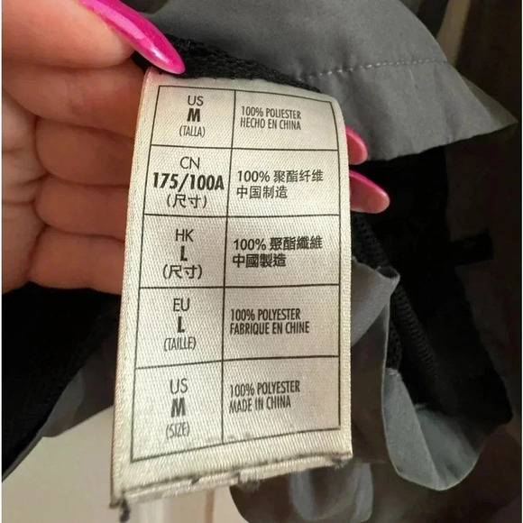 Disney Parks 1955 Disneyland Black Gray Zip Up Windbreaker Rain Jacket Medium - Picture 6 of 14